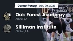 Recap: Oak Forest Academy  vs. Silliman Institute  2023