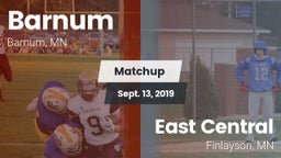 Matchup: Barnum vs. East Central  2019