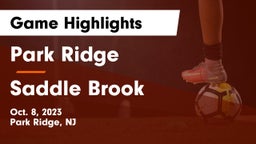 Park Ridge  vs Saddle Brook  Game Highlights - Oct. 8, 2023