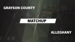 Grayson County football highlights Matchup: Grayson County vs. Alleghany  2016