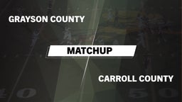 Grayson County football highlights Matchup: Grayson County vs. Carroll County  2016
