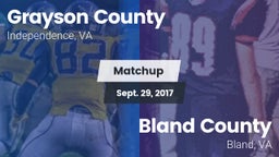 Matchup: Grayson County vs. Bland County  2017