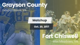 Matchup: Grayson County vs. Fort Chiswell  2017