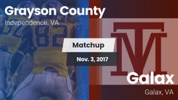 Matchup: Grayson County vs. Galax  2017