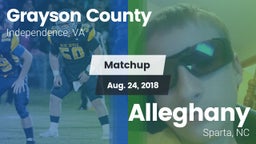 Matchup: Grayson County vs. Alleghany  2018