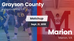 Matchup: Grayson County vs. Marion  2018