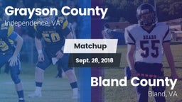 Matchup: Grayson County vs. Bland County  2018