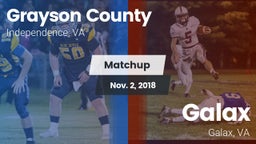 Matchup: Grayson County vs. Galax  2018