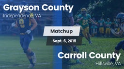 Matchup: Grayson County vs. Carroll County  2019