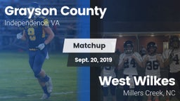 Matchup: Grayson County vs. West Wilkes  2019