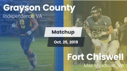 Matchup: Grayson County vs. Fort Chiswell  2019