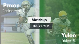 Matchup: Paxon vs. Yulee  2016