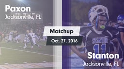 Matchup: Paxon vs. Stanton  2016