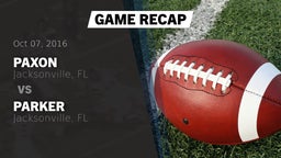 Recap: Paxon  vs. Parker  2016