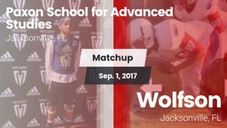 Matchup: Paxon School for vs. Wolfson  2017