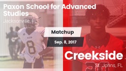 Matchup: Paxon School for vs. Creekside  2017