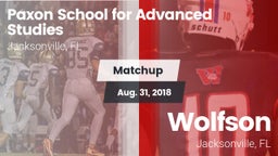 Matchup: Paxon School for vs. Wolfson  2018