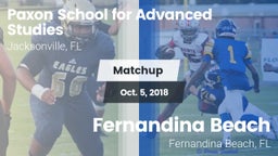 Matchup: Paxon School for vs. Fernandina Beach  2018