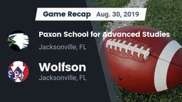 Recap: Paxon School for Advanced Studies vs. Wolfson  2019