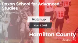 Matchup: Paxon School for vs. Hamilton County  2019