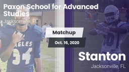 Matchup: Paxon School for vs. Stanton  2020