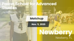 Matchup: Paxon School for vs. Newberry  2020