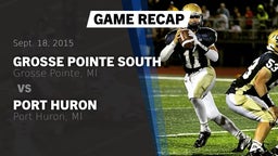 Recap: Grosse Pointe South  vs. Port Huron  2015