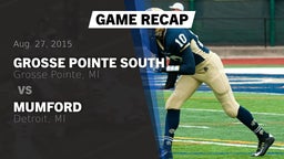 Recap: Grosse Pointe South  vs. Mumford  2015