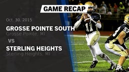 Recap: Grosse Pointe South  vs. Sterling Heights  2015