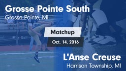 Matchup: Grosse Pointe South vs. L'Anse Creuse  2016