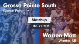 Matchup: Grosse Pointe South vs. Warren Mott  2016