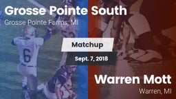 Matchup: Grosse Pointe South vs. Warren Mott  2018