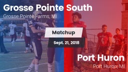 Matchup: Grosse Pointe South vs. Port Huron  2018