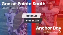 Matchup: Grosse Pointe South vs. Anchor Bay  2018