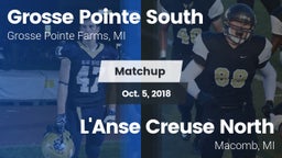 Matchup: Grosse Pointe South vs. L'Anse Creuse North  2018