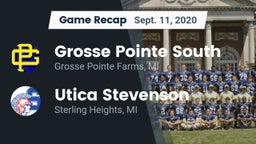 Recap: Grosse Pointe South  vs. Utica Stevenson  2020