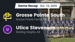 Recap: Grosse Pointe South  vs. Utica Stevenson  2020