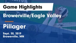Browerville/Eagle Valley  vs Pillager  Game Highlights - Sept. 30, 2019