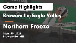 Browerville/Eagle Valley  vs Northern Freeze Game Highlights - Sept. 25, 2021