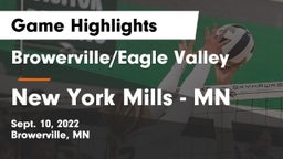 Browerville/Eagle Valley  vs New York Mills  - MN Game Highlights - Sept. 10, 2022