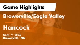 Browerville/Eagle Valley  vs Hancock  Game Highlights - Sept. 9, 2023