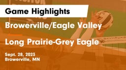 Browerville/Eagle Valley  vs Long Prairie-Grey Eagle  Game Highlights - Sept. 28, 2023