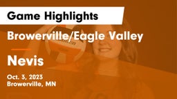 Browerville/Eagle Valley  vs Nevis  Game Highlights - Oct. 3, 2023