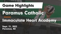 Paramus Catholic  vs Immaculate Heart Academy  Game Highlights - Sept. 21, 2022