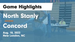 North Stanly  vs Concord Game Highlights - Aug. 18, 2022