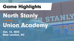 North Stanly  vs Union Academy  Game Highlights - Oct. 13, 2022