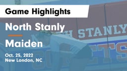 North Stanly  vs Maiden  Game Highlights - Oct. 25, 2022