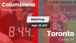 Matchup: Columbiana vs. Toronto 2017