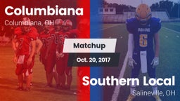 Matchup: Columbiana vs. Southern Local  2017