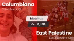 Matchup: Columbiana vs. East Palestine  2018